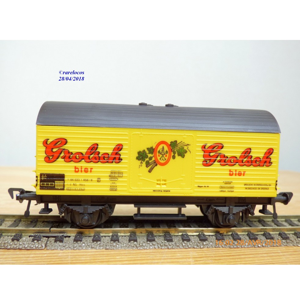 FLEISCHMANN 5045, wagon couvert type Hkrs   GROLSCH   NS     neuf   BO 