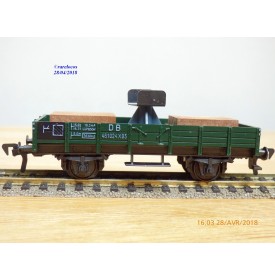 FLEISCHMANN 5201, wagon plat  avec support de flêche de grue    DB   neuf   BO