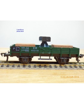 FLEISCHMANN 5201, wagon plat  avec support de flêche de grue    DB   neuf   BO