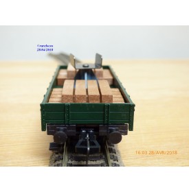 FLEISCHMANN 5201, wagon plat  avec support de flêche de grue    DB   neuf   BO