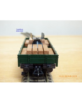 FLEISCHMANN 5201, wagon plat  avec support de flêche de grue    DB   neuf   BO