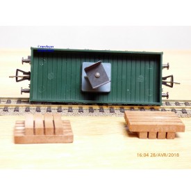 FLEISCHMANN 5201, wagon plat  avec support de flêche de grue    DB   neuf   BO