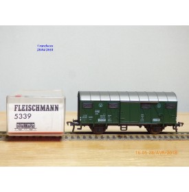 FLEISCHMANN 5339,  wagon atelier couvert  type Grs 204     DB  neuf   BO