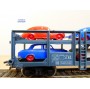 JOUEF  M654, wagon porte autos type Hzf  chargé de 6 voitures   SNCF  neuf   BO