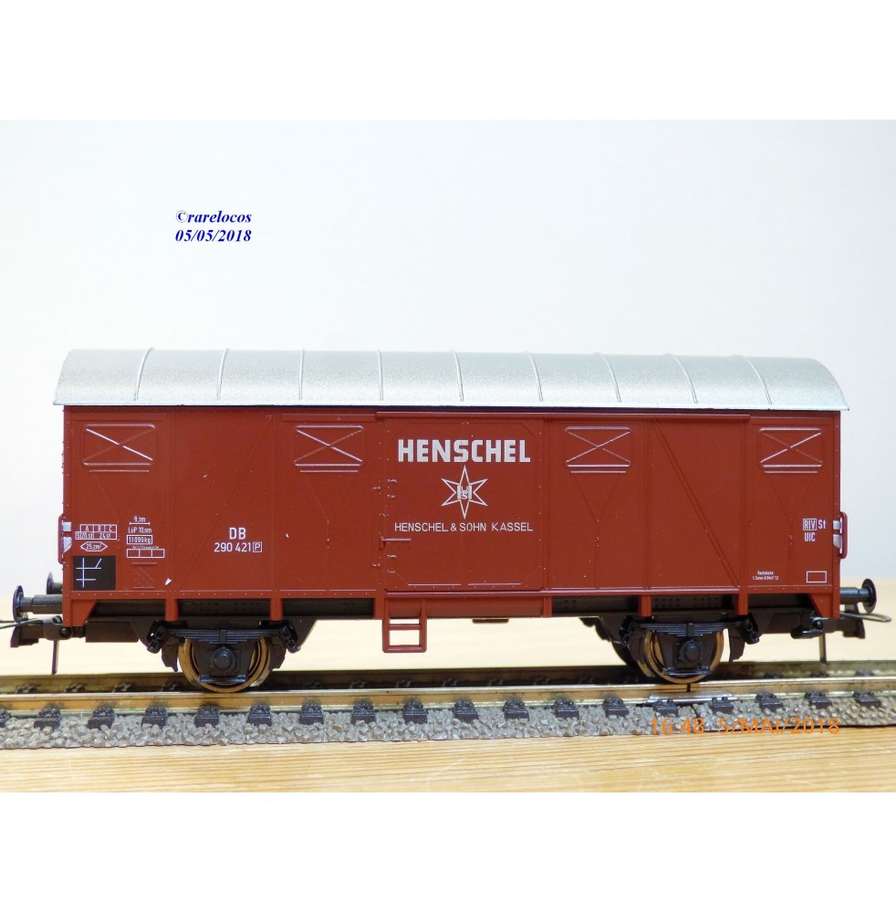 Roco 47713, wagon couvert  HENSCHEL   N°: 290421     DB   neuf    BO