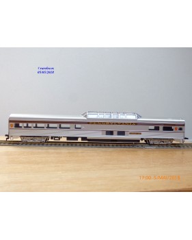 IHC  47747, voiture grandes lignes ( corrugated side Vista Dome  ) " Catenary View "   PRR   neuf   BO 