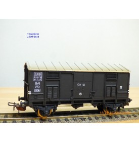 POCHER 305 / 2, rare wagon couvert type F avec personnage   FS  neuf   BO