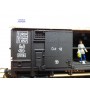 POCHER 305 / 2, rare wagon couvert type F avec personnage   FS  neuf   BO