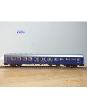 RÖWA 2304 wagon plat chargé de 2 conteneurs LESAGE  DB BO 