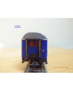 RÖWA 2304 wagon plat chargé de 2 conteneurs LESAGE  DB BO 