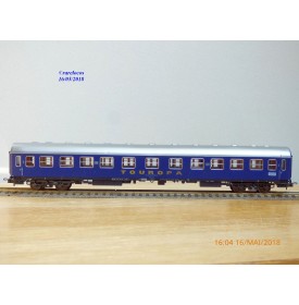 RÖWA ????, voiture couchettes de 2 ème classe   type Bctüm 256  TOUROPA   DB  BO