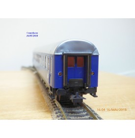 RÖWA 2304 wagon plat chargé de 2 conteneurs LESAGE  DB BO 