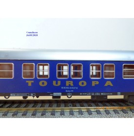 RÖWA ????, voiture couchettes de 2 ème classe   type Bctüm 256  TOUROPA   DB  BO