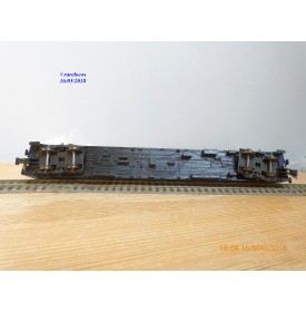 RÖWA 2304 wagon plat chargé de 2 conteneurs LESAGE  DB BO 