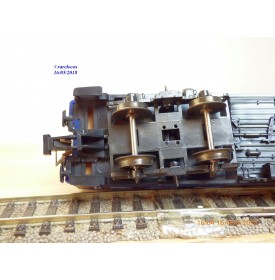 RÖWA 2304 wagon plat chargé de 2 conteneurs LESAGE  DB BO 