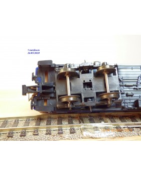 RÖWA 2304 wagon plat chargé de 2 conteneurs LESAGE  DB BO 