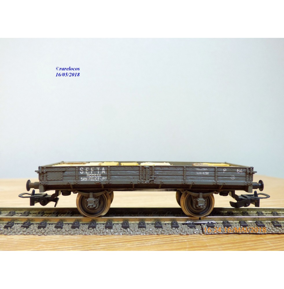 RIVAROSSI  2085,  wagon plat  type P  SEFTA  