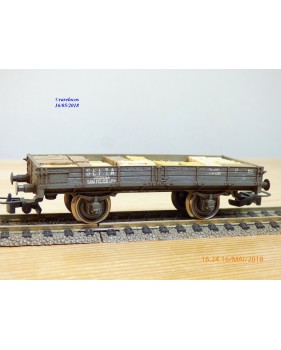 RIVAROSSI  2085,  wagon plat  type P  SEFTA  