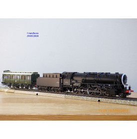 MÄRKLIN  digital 37887, loco Decapod 150 X 1518  et voiture MT   SNCF   neuf  BO