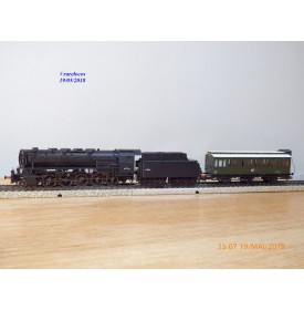 MÄRKLIN  digital 37887, loco Decapod 150 X 1518  et voiture MT   SNCF   neuf  BO