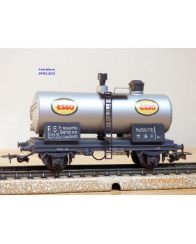 POCHER 158 ,  wagon citerne nettoyeur de voies ESSO EXTRA   FS  BO