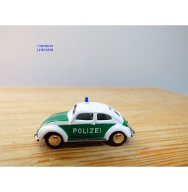 BUB  06101,  Coccinelle Volkswagen VW  police  ( Polizei )   Neuf   BO  1/87