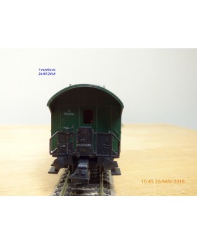 FLEISCHMANN 1554, voiture  2 Kl. type  Blwe  Donnerbuchsen   DB  neuf   BO 