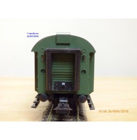 FLEISCHMANN 1407, voiture à 3 essieux de 2 Kl.  type B3yge   DB BO