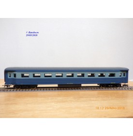 RIVAROSSI  Collesionisti   V ABZ,   voiture grandes lignes mixte de 1 ère et 2 ème classe    type ABz  bleue   FS     BO