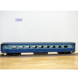 RIVAROSSI  Collesionisti   V ABZ,   voiture grandes lignes mixte de 1 ère et 2 ème classe    type ABz  bleue   FS     BO