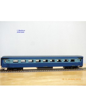 RIVAROSSI  Collesionisti   V ABZ,   voiture grandes lignes mixte de 1 ère et 2 ème classe    type ABz  bleue   FS     BO