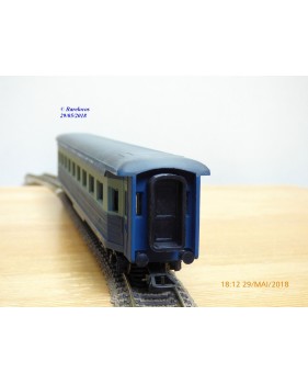 RIVAROSSI  Collesionisti   V ABZ,   voiture grandes lignes mixte de 1 ère et 2 ème classe    type ABz  bleue   FS     BO
