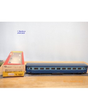 RIVAROSSI  Collesionisti   V ABZ,   voiture grandes lignes mixte de 1 ère et 2 ème classe    type ABz  bleue   FS     BO