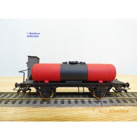 RIVAROSSI  ancien 2023,  wagon plat  à guérite avec 2 citernes  FS   BO