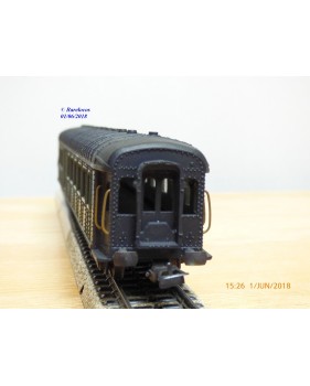 SMCF 470,  voiture OCEM à rivets mixte 2 Cl. /  fourgon  B4 Dmyi 54351   SNCF