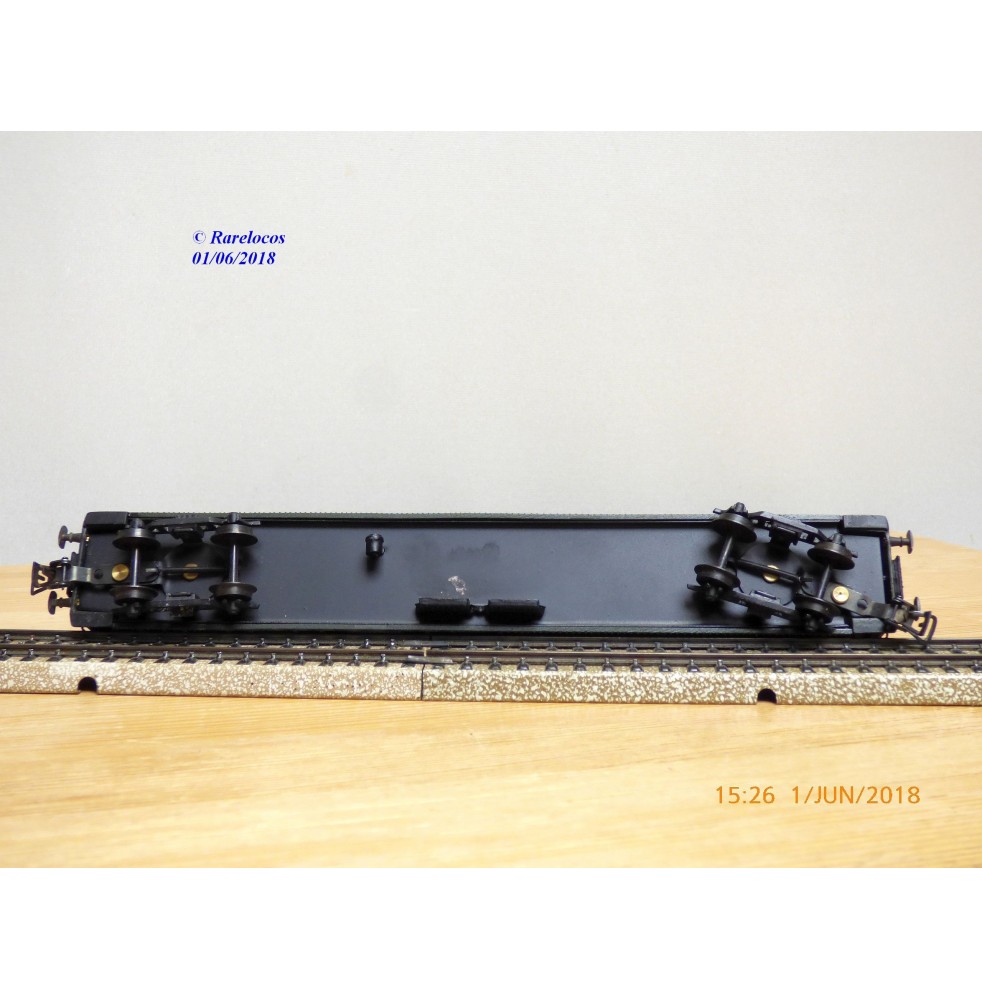 Voiture SMCF HO – 473 PLM OCEM à Rivets, 3e Classe, Verte, Métal, Rare