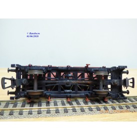 RIVAROSSI / TRIX ancien 2409,  wagon plat chargé de 4 conteneurs trémie type F-v 51   DB    BO