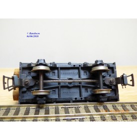 RIVAROSSI  ancien CT/A ,  wagon plat  chargé de troncs d' arbres  FS   BO