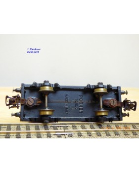 POCHER 154, wagon plat chargé 2 rouleaux de câble CEAT  FS