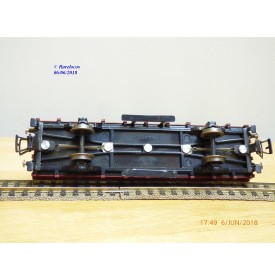 RIVAROSSI  ancien C Po L ,  wagon plat  chargé de troncs d' arbres  FS    