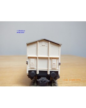 POCHER 306 / 2, rare wagon couvert type F i  FS   BO