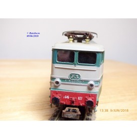 Rivarossi "véro" 1447 . 6, motrice Bo Bo Bo   E 646  2 ème série N°: E646 027   FS   BO