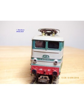 Rivarossi "véro" 1447 . 6, motrice Bo Bo Bo   E 646  2 ème série N°: E646 027   FS   BO