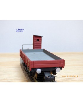RIVAROSSI  2006,  wagon plat  à guérite  type  P  FS