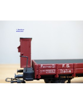 RIVAROSSI  2006,  wagon plat  à guérite  type  P  FS