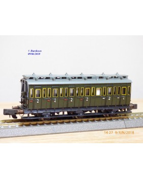 ROKAL D 1231 / 01282, voiture ancienne à 3 essieux  2 Kl. DB   BO