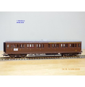 RIVAROSSI  2507, voiture à portières latérales mixte 1/2  Cl. type ABz  N° : 58408  FS   BO