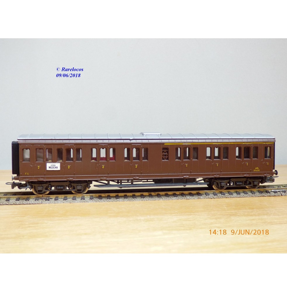 RIVAROSSI  2507, voiture à portières latérales mixte 1/2  Cl. type ABz  N° : 58408  FS   BO