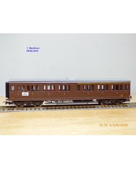 RIVAROSSI  2507, voiture à portières latérales mixte 1/2  Cl. type ABz  N° : 58408  FS   BO