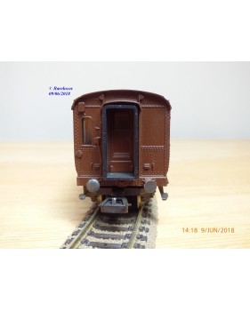 RIVAROSSI  2507, voiture à portières latérales mixte 1/2  Cl. type ABz  N° : 58408  FS   BO